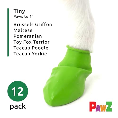 PAWZ PAWC-Tiny Hundestiefel, 12 Stück (1er Pack)