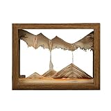 Topyond 3D Kunst Bild aus Beweglichem Sand,Sandbild,Beweglicher Sandbild,3D Sanduhr,Treibsandmalerei, Sanduhr Dekoration,Flüssige Bewegung,Für Büro,Wohnzimmer,TV Schrank Dekoration