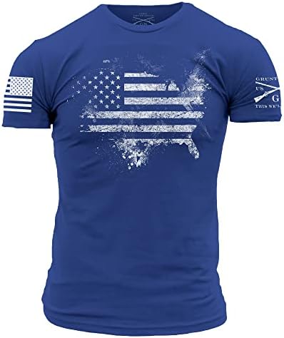 Grunt Style American Acid Men's T-Shirt (Royal Blue, Large)