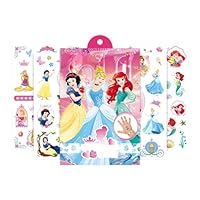 FEIFEI'S BOW 4 Sheets Kids Girls Princess Elsa Mermaid Temporary Tattoos Sticker Birthday Party Bag Fillers Favors Supplies Gifts Goodies,Fake Waterproof Temporary Tattoo Set (Pattern 7)