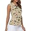 Golf Cart Club Ball Print Khaki
