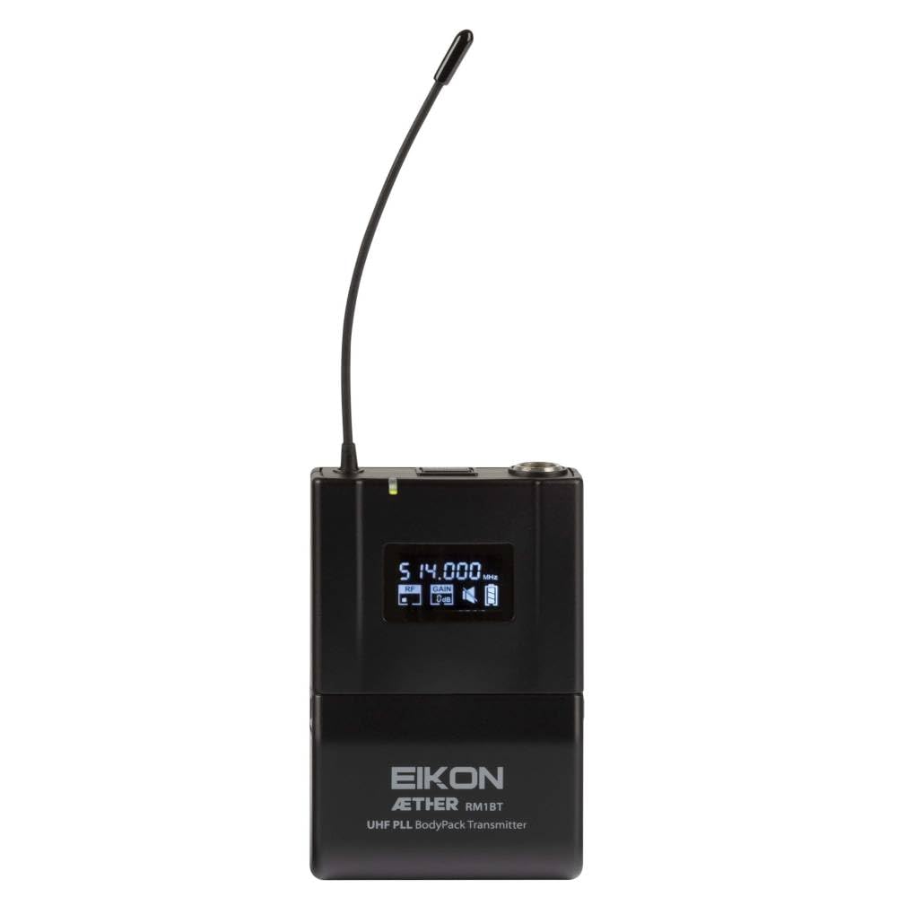 PROEL EIKON AETHER RM1HD - Sistema Microfonico Wireless UHF con microfono Lavalier-Pulce e Frequenza B: 823-832/863-865MHz, Nero