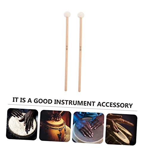 Vaguelly set de 4 baquetas de percusión para timbal, cabeza blanda para niveles miniatura 4