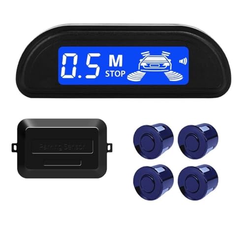 Radar recul voiture pour stationner facilement en ville kit 4 capteurs 22mm moniteur LED interne