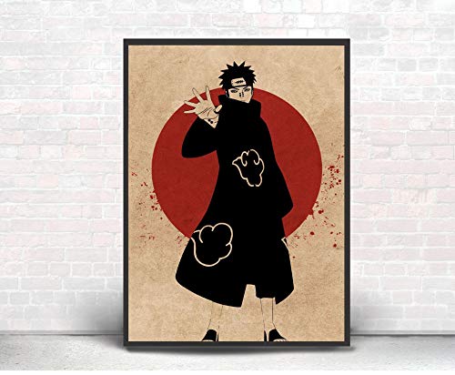 Quadro Decorativo Poste Naruto Pain Akatsuki Rinnegan