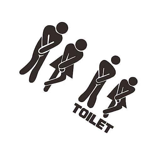 Pegatinas de inodoro con cita autoadhesivas Ciieeo pack de 18 etiquetas de baño 8