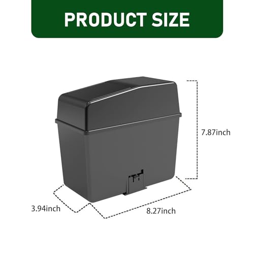 Image of 1 PC Car Trash Can, 8.2 inch x 7.8 inch x 3.9 inch Multifunctional Push Type Waterproof Storage Box, with Lid Isolate Odor Detachable Structure Trash Can, Universal Portable Organizer for Car Home (Black)