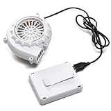 Longteng USB Mini Fan Blower for Inflatable Costume Fan or Mascot Head Game Clothing (White)
