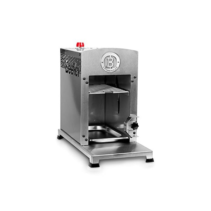 Beefer Grillgert Von Beefer Grillgerte Original Beefer Gasgrill Aus Edelstahl Mit Springlane Branding Inkl Grillrost Mit Passendem Griff Gastronormschale Und Grillhandschuh Edelstahl Silber