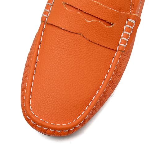 Men's Slip-On Leather Loafers, Stylish Business Casual Shoes2