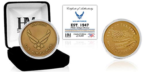 United States Air Force Military Collectible Antique Bronze Medallion