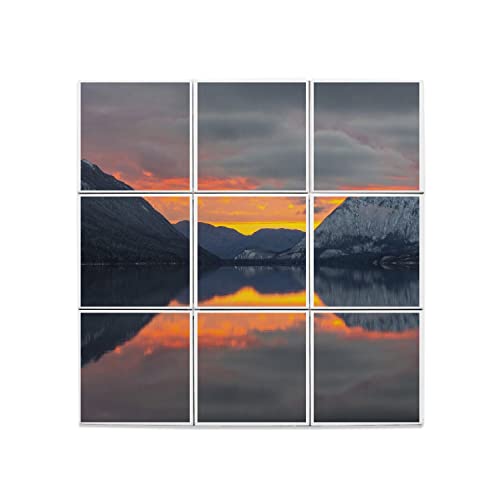 Carreaux Céramique Décoratif Idéal pour Rénovation Crédence Cuisine Motif Paysage Nature 60x60