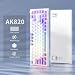 AJAZZ AK820 Wired Mechanical Keyboard, 75% Gaming Keyboard with Volume Control Knob, PBT Keycaps, 82 Keys, Five-Layer Sound Insulation Pad, South-Oriented RGB, Full-Key Hot Swap, Blue White Purple