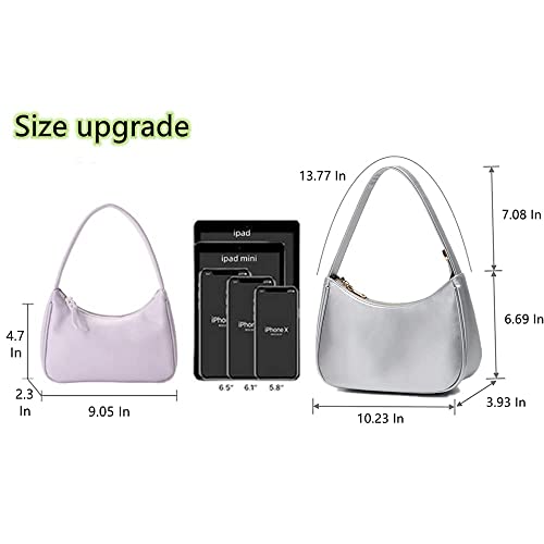 Image of CYHTWSDJ Shoulder Bags for Women, Cute Hobo Tote Handbag Mini Clutch Purse with Zipper Closure