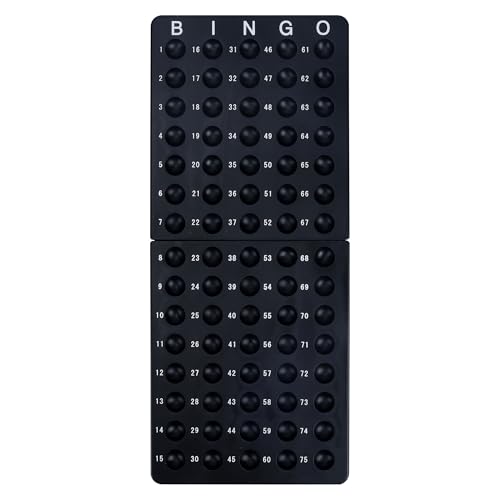 GOTHINK Bingo Game Set for Adults and Kids - Included 8 Inch Metal Bingo Wheel Cage, 75 Bingo Balls, Master Board, 18 Bingo Cards & 150 Colored Chips, For Fun Family Bingo Night, Large Groups, Parties