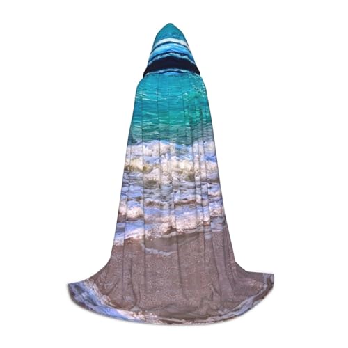 Cape à capuche blanche mer tropicale pour éviter les déguisements classiques