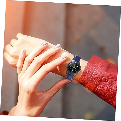 Bracelet nylon ajustable pour montre connectée avec fermoir solide