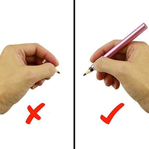 Preamer Chiloskit Adjustable Aluminum Pencil Lengthener Extender Holder Sketch School Office Art Write Tool,Pack Of 3 #TOP2