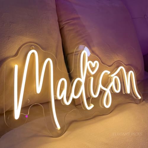 Crumbit Custom Name Neon Signs, Personalized Large Led Neon Sign for Wedding, Gifts, Party Event, Prom, Business Neon Signs for Shop, Studio, Office Beauty Salon Wall Decor