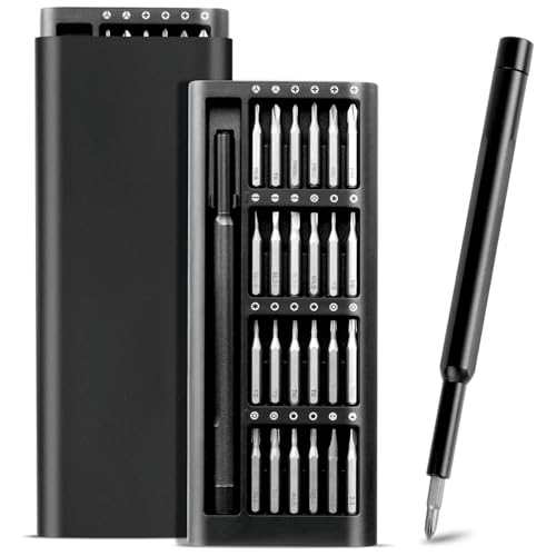 Image of JD FRESH Screwdriver Kit 24 in 1 Small Screwdriver Set /Magnetic Repair Tool Kit for Laptop /iPhone /Cellphone /Computer /MacBook /Tablet /Electronic /Glasses /Watch /Pocket Mini Screwdriver Tool Set (Pack 1)