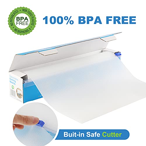 Kolox Disposable Cutting Board With Built In Sliding Cutter, 10Ft, Easy Clean-Up And Convenient Use, Large Flexible Chopping Boards For Bbq, Kitchen, Travel & Outdoor #TOP3