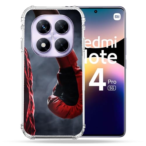 Coque Xiaomi Redmi Note 14 Pro 5G antichoc Cokitec gant de boxe rouge housse de protection