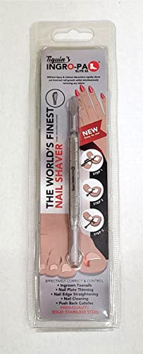 Tiquin's INGRO-PAL Ingrown Toenail Nail Shaver Tool Elite Solid Stainless Steel Dual Tip