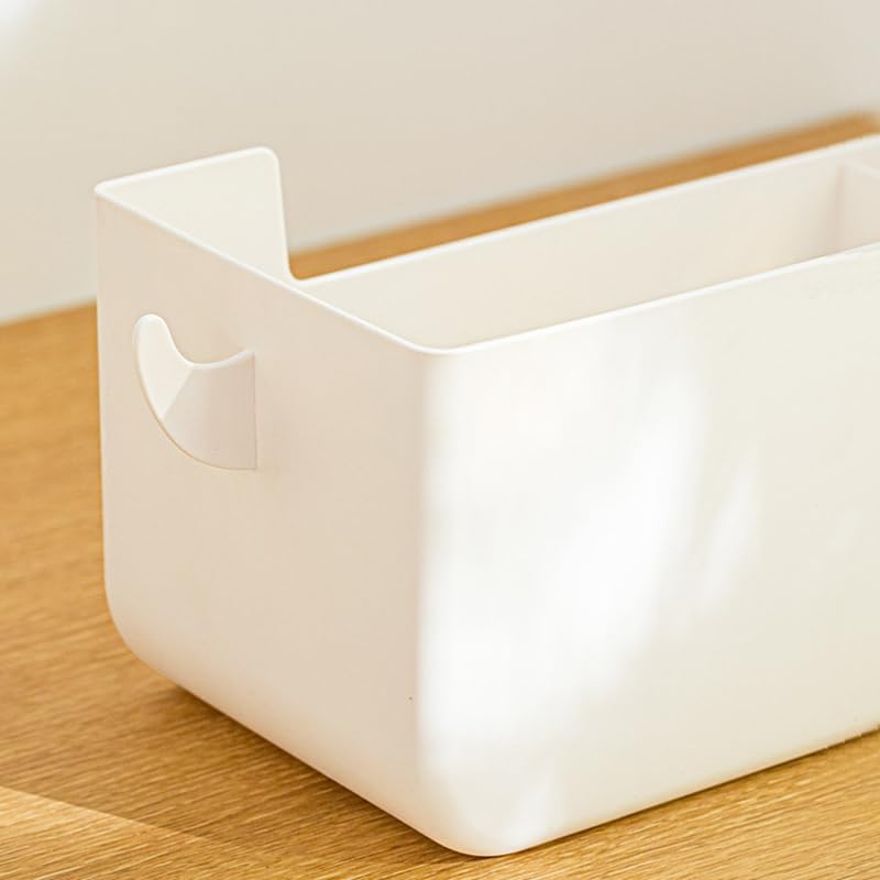 Miniatura 8 de yarlung Paquete de 2 organizadores de mesita de noche colgantes, estante de litera, cesta de almacenamiento de plástico con ganchos para dormitorio,