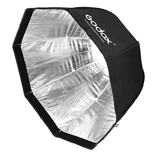 Godox 47.2"/120Cm Octagon Umbrella Soft Box Kit With Grid 2M Light Stand Type-E Hot Shoe Holder Bracket Compatible For Studio Photo Flash Speed Light #TOP4