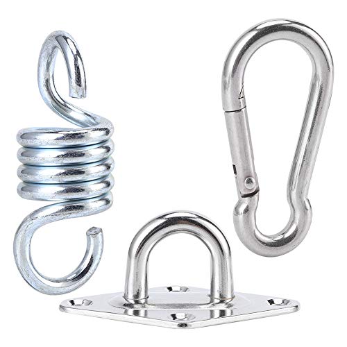 POCREATION Conjunto de suspensão de rede, kit de suspensão durável de alto brilho, para jardim Pavil