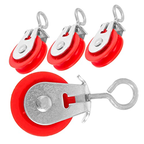 FONDOTIN 4Pcs Durable Greenhouse Vent Pulley System Convenient Daily Use Pulley Parts for Easy Ventilation Adjustments Gardening