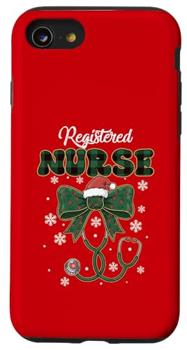 コケット 弓 聴診器 クリスマス 登録看護師 RN スマホケース iPhone SE (2020) / 7 / 8 用