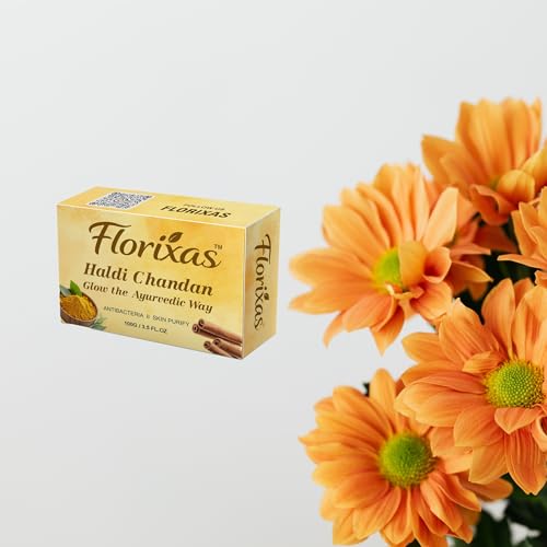 Image of Haldi Chandan Soap 100g Pack of 2 | Ayurvedic Herbal Bath Bar Turmeric Sandalwood Glow Brightening Natural Smooth Skin Unisex