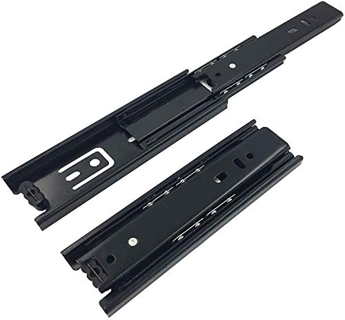 Preisvergleich Produktbild Folds Teleskopschubladen Slides Vollauszug Kugellager 3-teilige Führungsschiene kaltgewalzte Stahl Silent-Slides Seitenmontage Schubkasten- 100 Lb Tragfähigkeit 116 (Size : 18in / 45cm)