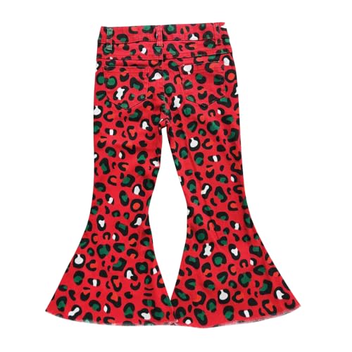 Toddler Girl camo Green Jeans Denim Bell Bottom Pants2