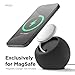 elago MS2 Charging Stand Compatible with MagSafe Charger - Premium Silicone, Compatible with iPhone 16/15/14/13/12 Series, Designed for MagSafe Stand [Black] [Charging Cable Not Included]
