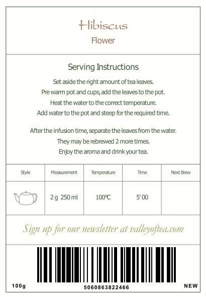 Miniatura 2 de Hibisco Flores orgánicas Té de hierbas - Tarta de limón y bayas rica - Malva clásica de rosa agridulce - Flores de hibisco Té de hibisco seco Flor