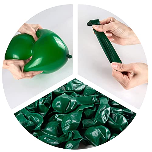 Image of Party Propz Dark Green Balloons For Decoration - 50 Pcs Green Metallic Balloon For Decoration | Teal Balloon | Balloons for Birthday (Latex)