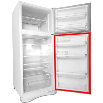 Borracha Gaxeta Geladeira Porta Inferior Para Electrolux Modelo DF51 (Cinza, 69x126)