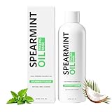 Spearmint Oil Pulling Rinse - Cold-Pressed Coconut Oil mouthwash - Pressed Coconut Mouthwash for Teeth Whitening-for Teeth and Gums, Pure Mouthwash Mint Freshness (1pc)