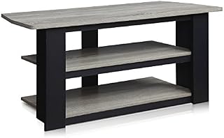 FURINNO Parsons 42-in TV Entertainment Center, French Oak Grey