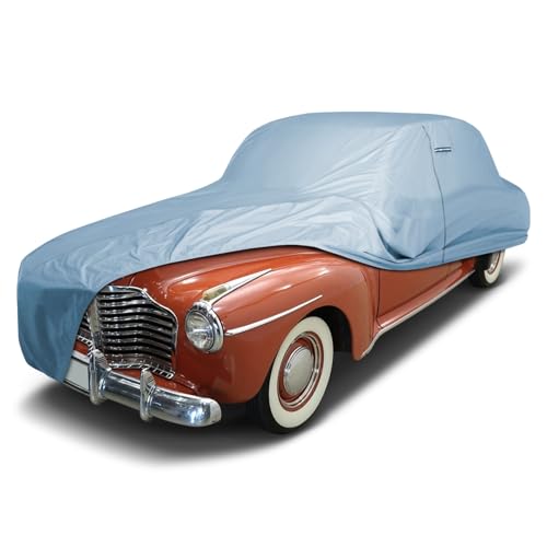 Image of iCarCover Premium Car Cover for 1940-1942 Buick Super Heavy Duty Waterproof All-Weather Automobiles Custom Fit Indoor Outdoor UV Snow Protection Covers with Straps and Bag