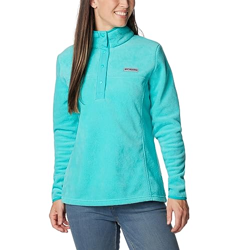 Image of Columbia Womens Benton Springs Half Snap II Pull Over Fleece Jacket, Dark Stone /Canoe /Vintage Blue, 3X
