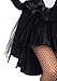 Leg Avenue Women's 3 Piece Tux And Tails Bunny Tuxedo Costume, Black/White, Medium/Large