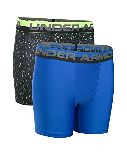 Under Armour Boys' Original Series Boxerjock Novelty 2-Pack, Ultra Blue (907)/Graphite, Youth X-Small