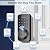 Ulecoce Fingerprint Keypad Deadbolt with Handle Set, Keyless Entry Door Lock, Door Locks for Front Door Lock Set, App Control, Auto Locking, Easy to Install, Matte Black