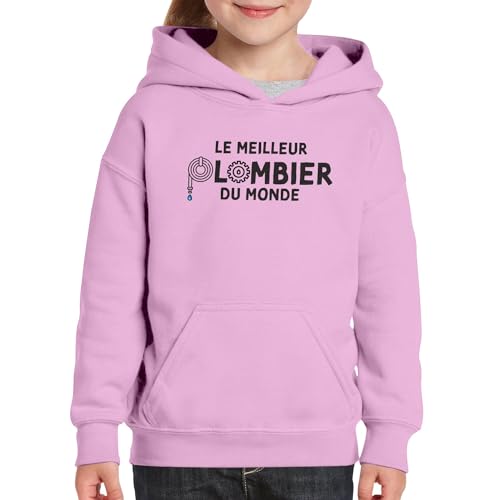 Sweat à capuche enfant plombier chauffagiste ouvrier construction - 3