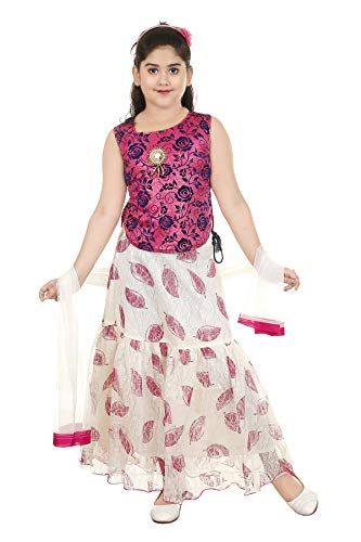 Image of Zooba Girls Lahenga Choli and Dupatta Set