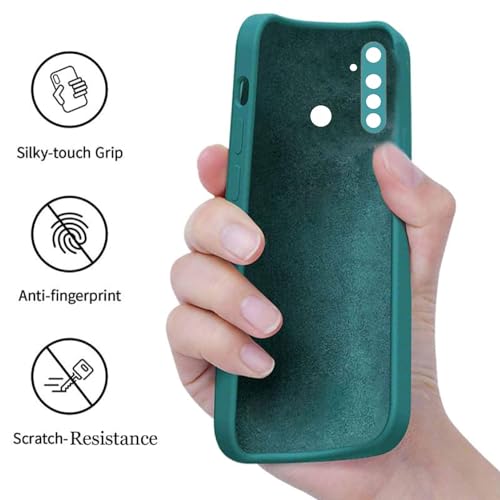 Image of A rtistque Back Cover Case for Realme 5 / 5i / 5s / Narzo 10 with Camera Protection |Shockproof TPU|Stylish Protective Design|Slim Fit | Ultra Matte | Realme 5 / 5i / 5s / Narzo 10 Back Cover - Green