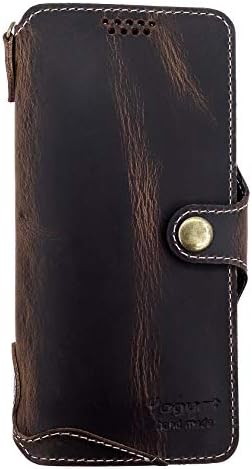 Yogurt for OnePlus 7 Pro Genuine Leather Wallet Cases Cover Handmade Oil Leather